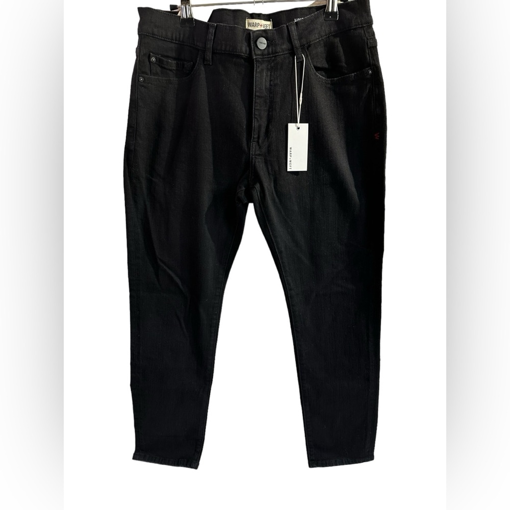 WARP+WEFT MEN’S BLACK JEANS 32X28  TOKIO SKINNY